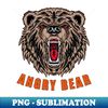 Angry Bear - Sublimation-Ready PNG File