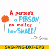 DR00071-A person's a person no matter how small svg, png, dxf, eps file DR00071.jpg