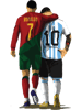 Messi Ronaldo Chit Chat Illustration Active .png