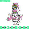 Bluey x grinch embroidery design, Bluey embroidery, Chrismas design, Embroidery file, Embroidery shirt, Digital download.jpg