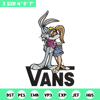 Bugs and Lola Bunny Vans Embroidery design, cartoon Embroidery, cartoon design, Embroidery File, Digital download..jpg