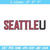 Seattle University logo embroidery design, NCAA embroidery, Embroidery design,Logo sport embroidery,Sport embroidery.jpg