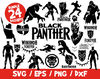 Black Panther SVG Bundle Vector Cricut Eps Vinyl Clip Art Dxf.jpg