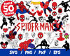 Spiderman Vectors Svg Marvel Cricut Cutting Bundle Vinyl Png Clipart The Amazing Superhero.jpg