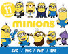 Minions SVG Cut File Bundle Clip Art Vector Layered Despicable Me Silhouette Cameo Cricut.jpg