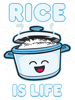 Rice Is Life Filipino Food Philippines Kawaii Top.png