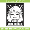 Anya poster Embroidery Design, Spy x family Embroidery, Embroidery File, Anime Embroidery, Anime shirt,Digital download.jpg