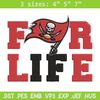 Tampa Bay Buccaneers For Life embroidery design, Buccaneers embroidery, NFL embroidery, logo sport embroidery..jpg