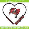 Tampa Bay Buccaneers Heart embroidery design, Tampa Bay Buccaneers embroidery, NFL embroidery, logo sport embroidery..jpg