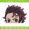 Tanjiro Peeker Embroidery Design, Demon slayer Embroidery, Embroidery File, Anime Embroidery, Digital download.jpg