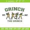 The grinch est embroidery design,Grinch embroidery, Chrismas design, Embroidery shirt, Embroidery file, Digital download.jpg