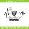 The heartbeat of Las Vegas Raiders embroidery design, Las Vegas Raiders embroidery, NFL embroidery, sport embroidery..jpg