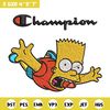 Bart Simpson Champion Embroidery design, Simpson Embroidery, cartoon design, Embroidery File, Instant download..jpg