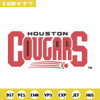 Houston Cougars Wordmark Logo embroidery design,NCAA embroidery,Sport embroidery,Logo sport embroidery,Embroidery design.jpg