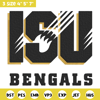 ISU Bengals logo embroidery design, NCAA embroidery, Embroidery design, Logo sport embroidery, Sport embroidery.jpg