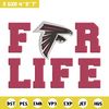 Atlanta Falcons For Life embroidery design, Falcons embroidery, NFL embroidery, sport embroidery, embroidery design..jpg