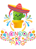 Cinco De Mayo Let_s Fiesta ,nacho cactus cinco de mayo boys girls and kids .png