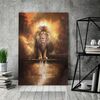 Lion and Lamb Canvas Wall Art, Lion and Lamb Picture1.jpg