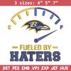 Fueled By Haters Baltimore Ravens embroidery design, Baltimore Ravens embroidery, NFL embroidery, Logo sport embroidery..jpg