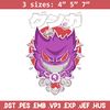 Gengar poster Embroidery Design, Pokemon Embroidery, Embroidery File, Anime Embroidery, Anime shirt, Digital download.jpg