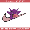 Gengar x nike Embroidery Design, Pokemon Embroidery, Embroidery File, Nike Embroidery, Anime shirt, Digital download.jpg