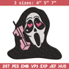 Ghost Face Call Me Embroidery design, Ghost Face Embroidery, Embroidery File, Horror design, Digital download..jpg