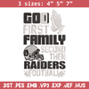 God first family second then Las Vegas Raiders embroidery design, Raiders embroidery, NFL embroidery, sport embroidery..jpg