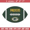 Green Bay Packers Ball embroidery design, Packers embroidery, NFL embroidery, sport embroidery, embroidery design..jpg