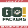 Green Bay Packers Go embroidery design, Packers embroidery, NFL embroidery, logo sport embroidery, embroidery design..jpg
