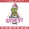 Grinch today embroidery design, Grinch embroidery, Chrismas design,Embroidery shirt, Embroidery file, Digital download.jpg