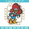 Daisy Donald Duck Gucci Embroidery design, Disney cartoon Embroidery, cartoon design, Embroidery File, Instant download..jpg