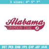 Alabama Crimson logo embroidery design,NCAA embroidery,Sport embroidery, Logo sport embroidery, Embroidery design..jpg