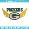 Green Bay Packers Wings  embroidery design, Packers embroidery, NFL embroidery, logo sport embroidery, embroidery design.jpg