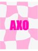 Alpha Chi Omega Pink Checkered Design AXO , s, Merchandise, Greek Life Long .png
