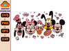 Valentines Day Mouse And Friends Svg, Valentine Hearts Svg, Retro Valentines Day, Valentines Day, Magical Valentine Svg, Cricut File.jpg