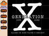 Gen X Svg, Generation Svg Sublimation Digital Design Raised On Hose Water Neglect, Cut File, Cricut, Instant Download.jpg
