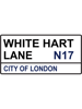 Tottenham Football Team White Hart Lane Street Sign  .png