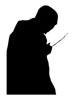 Evil Wizard Wand Silhouette  .png