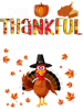 Funny Turkey Pumpkin Leaves Autumn Thanksgiving Librarian.png