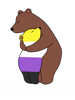 LGBTQ+ pride bears nonbinary flag proud mama bear white text.png