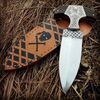 Hand forge Custom knives, Skull knife, Wolf knife, hunting Knife, Dagger knife,