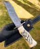 Hand forge Custom knives, Skull knife, Wolf knife, hunting Knife, Dagger knife,