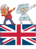 British King III Dabbing Charles Camilla British Flag.png