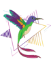 Vaporwave Animal Bird Lover Retro 90s Art Hummingbird.png