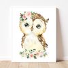 Owl prints Owl nursery wall art Kids room decor Baby girl nursery prints Floral nursery prints Owl nursery decor Owl nursery printable art.jpg