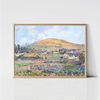 Claude Monet Rouen Mountain at Spring  Impressionist Landscape Painting  French Country Print  Monet Wall Art  Digital Download-1.jpg