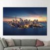 Cityscape Wall Art, Sunset Wall Decor, New York Skyline Art, View Wall Decor, Gift For Him, 3D Glass Art, Framed Canvas, Bedroom Wall Art,.jpg