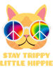 Stay Trippy Little Hippie Vintage Peace Sign Cat.png