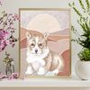 Boho wall art child room decor dog (12).jpg