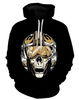 All Season Skull Biker Skull Hoodie 3D, Personalized All Over Print Hoodie 3D